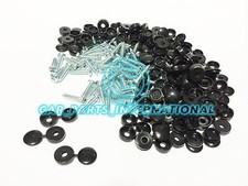 100 pk of LICENCE PLATE PLASTIC SCREWS black  FREE P&P
