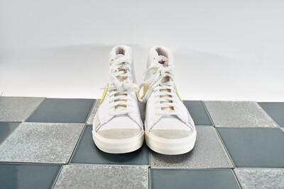 NIKE BLAZER Sneakers Men 11.5 White Leather Mid 77 Custom BQ6806-101 Unique 1493 Size 11.5 - Nike Blazer  main image 3