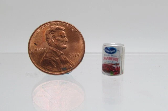 CINDI'S MINIS Dollhouse Miniature Replica Can of Ocean Spray Cranberry Sauce G171