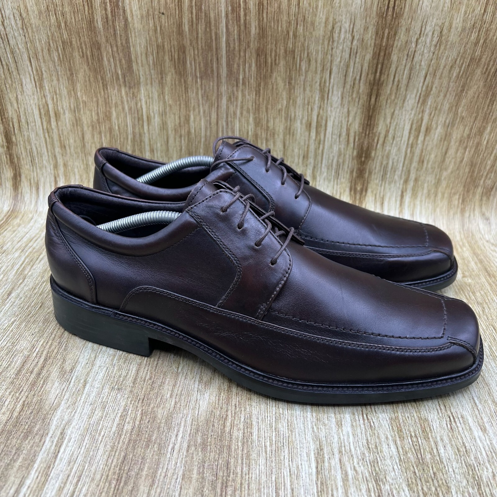 SAOLA Scarpe eleganti Johnston & Murphy Norvell Moc Toe da uomo taglia 12 M in pelle marrone