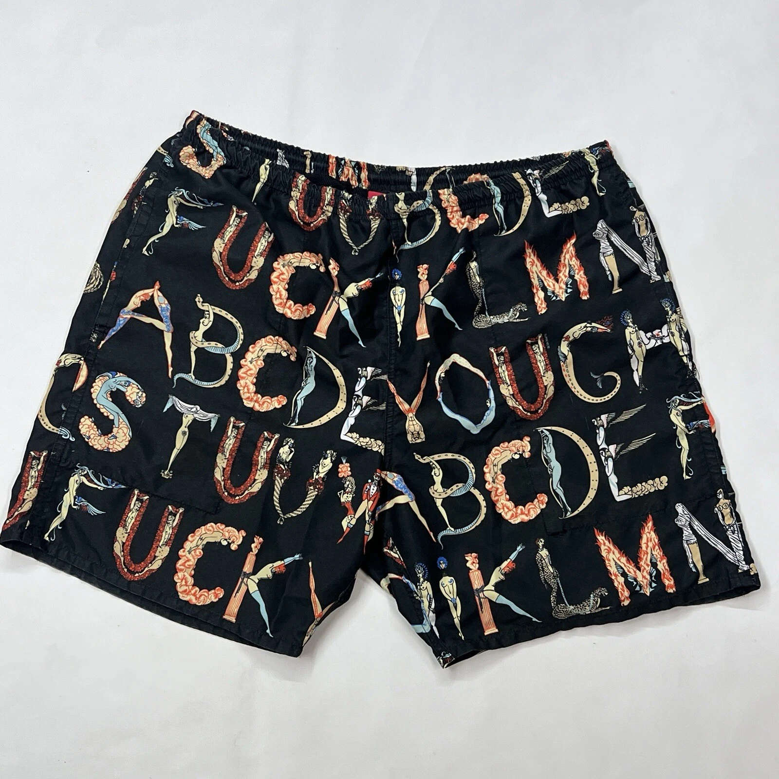 Short d'eau SS18 SUPREME ALPHABET NOIR TAILLE XL