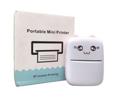 Portable Mini Pocket Thermal Printer, Wireless Bluetooth Photo Inkless Printing