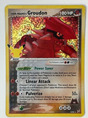 Groudon Holo - 9/95 25 Celebrations Englisch NM Pokemon