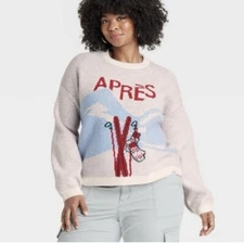 Target Sweater New Day Cream "Apres Ski" Choice~XS, S, M, L, XL, XXL