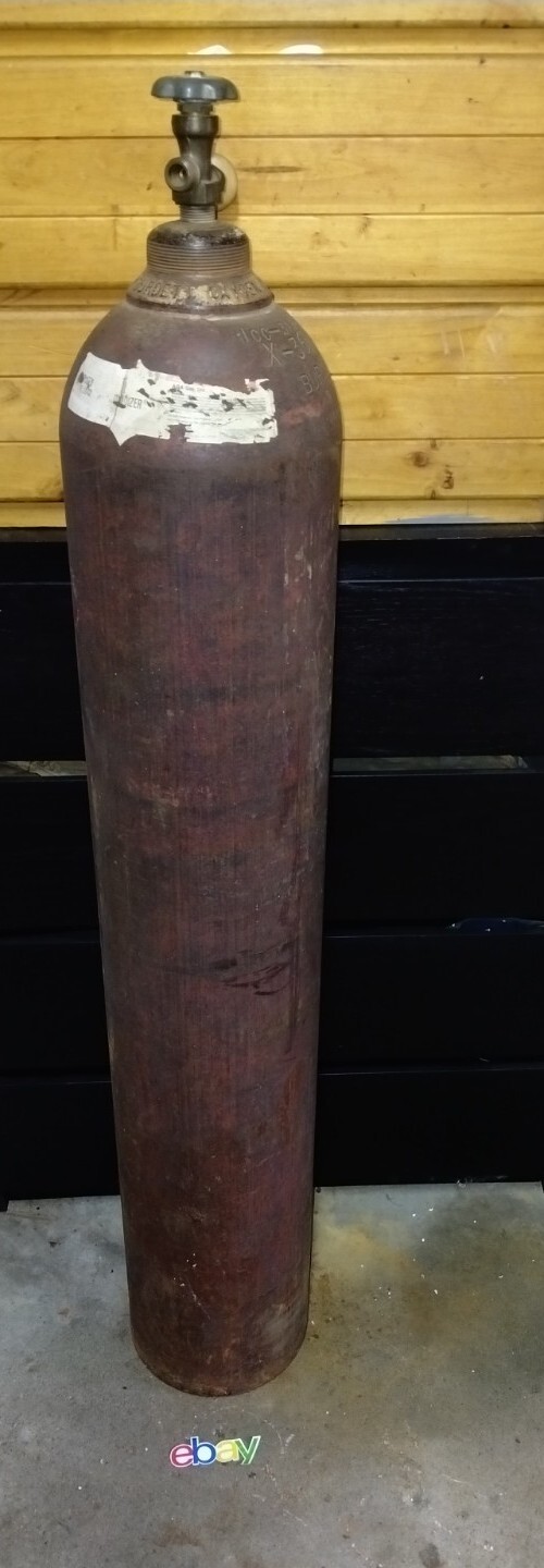 VINTAGE BURDETT BURCO 244 cu/ft Type "K" EMPTY Oxygen Welding Gas