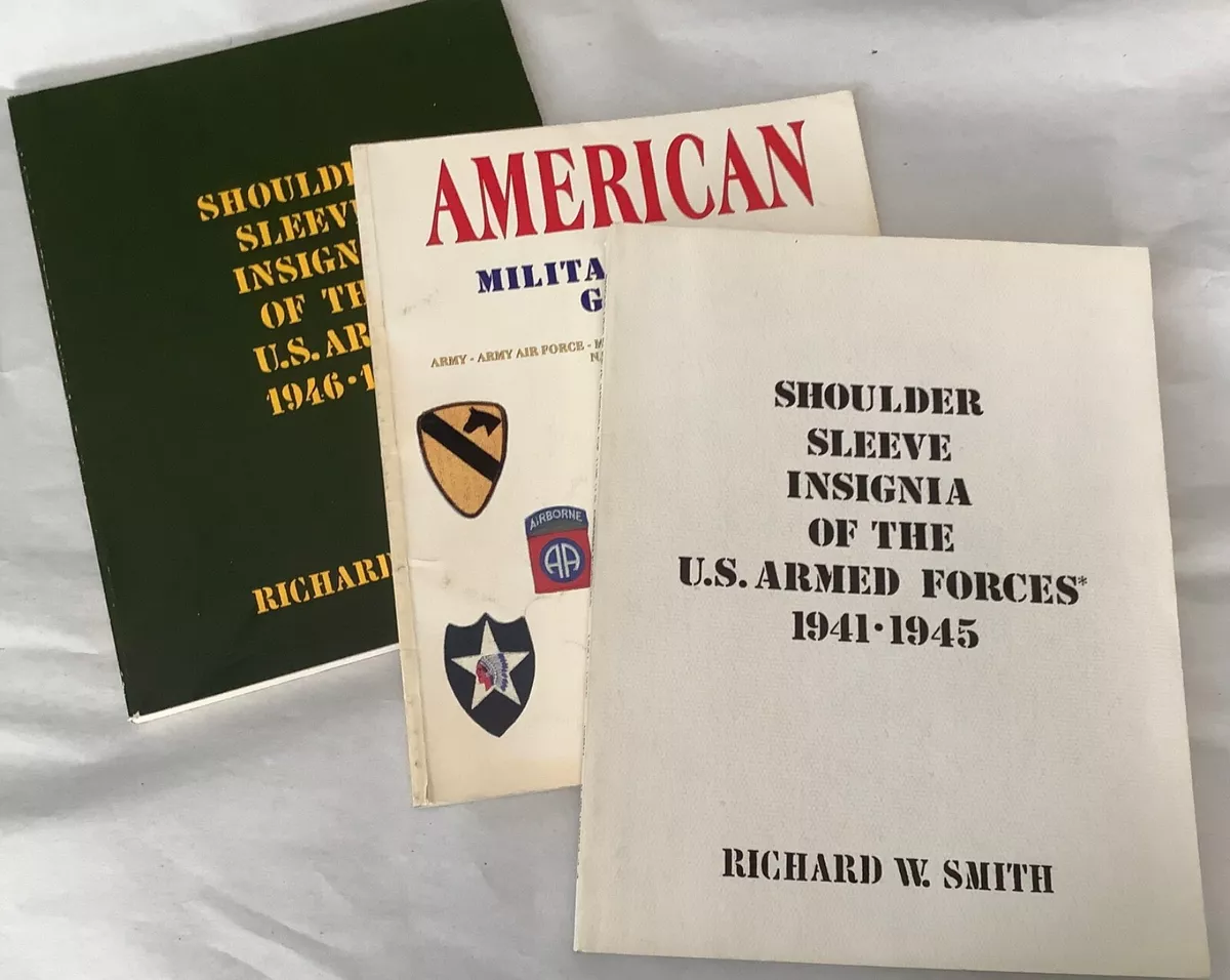 Lot of 3 Books on Army, Armed Forces Shoulder Sleeve Insignia, Patch Guide  | eBay