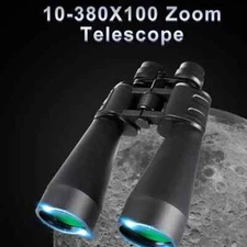 10-380x100 Powerful Binoculars Long Range Zoom HD BAK4 High Magnification