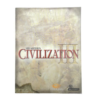 Civilization III 3 Sid Meiers Infogrames PC Handbuch aus big box 2001 selten