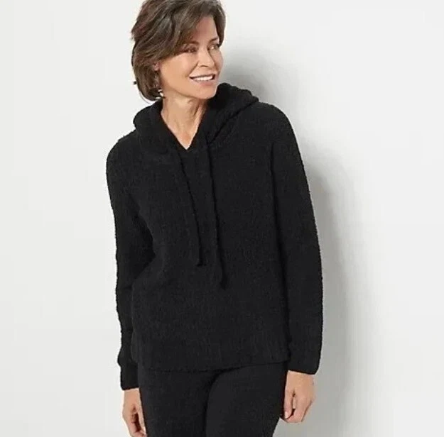 Modern Soul Chenille Hoodie Black Medium A462032