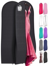 72" Tapered Long Dress Bags for Gowns - Wedding Dress Garment Bag for Dresses...