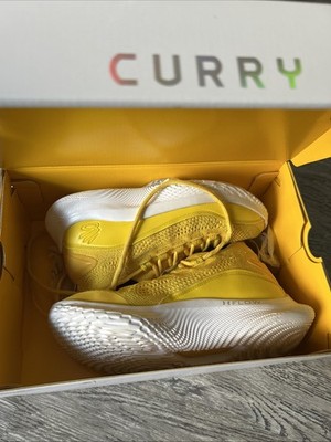 Under Armour Curry 8 Boys  Basketball Shoes Size 4Y Yellow