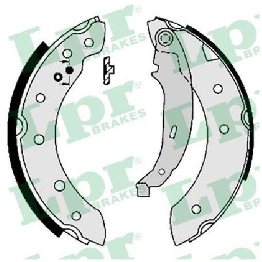 Bremsbackensatz Hinten FüR Peugeot 106 1A 1C 1.5 1.6 96 Bis 04 LPR VJY NFZ-image