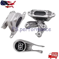 3Pcs Engine Motor Auto Trans Mounts Set For Chevrolet Malibu 1.5L 2016 2017 2018
