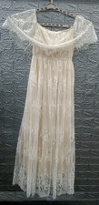 New Baltic Born Off Shoulder Double Lined Maxi Dress Cream Size L 