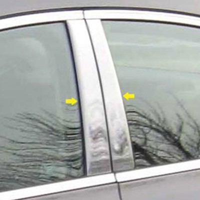 4pcs Silvery Door Window Pillar Post Trim Kit Fit For Skoda Yeti 2010 2011-2017