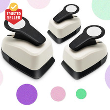Circle Punch, Circle Hole Punch, Paper Hole Puncher, 3 PCS Circlepunch Set, 1 In