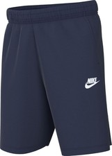 Nike Kids' Sportswear Club Fleece French Terry Shorts, Midnight Navy/White - Mid
