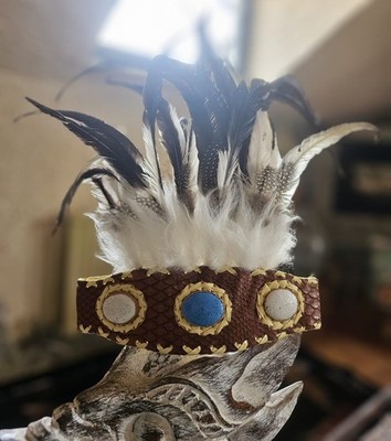 Little Big Horn Indianer Kopfschmuck War bonnet Indian Headdress  Federhaube 