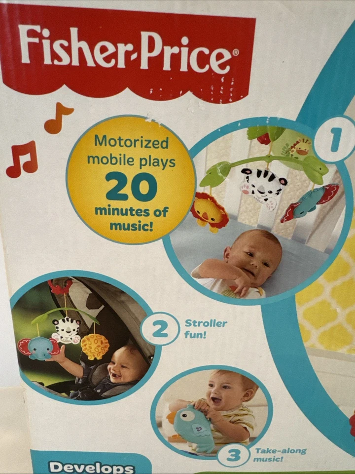 Fisher-Price Rainforest Friends 3 en 1 Musical Móvil Cuna Chupete Bebés 2014 Foto 3 de 4