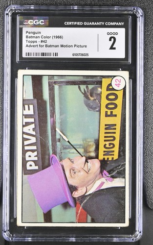 1966 Topps Batman Bat Laffs #42 The Penguin — CGC 2