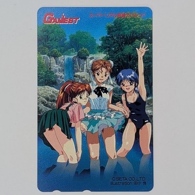 Super Real Mahjong Akira Hayasaka Yuu Mana SETA Telephone Card 1987