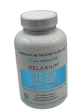 Relaxium Sleep Advanced Strength Vegan Capsules 120 ct exp 9/27