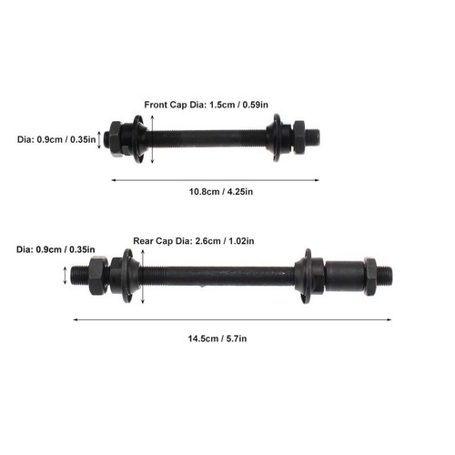 CYSKY Bike Axle Quick Release Skewer Front Rear Bicycle Axle Wheel Hub Fit for - Picture 3 of 9
