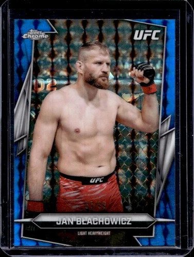 2026 Topps Chrome UFC Jan Blachowicz Blue Geometric Refractor #/99