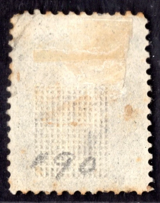 US 1868 GEORGE WASHINGTON WITH GRILL 11X13 SCOTT #90 C.V. $400 F-VF - Image 2 of 2