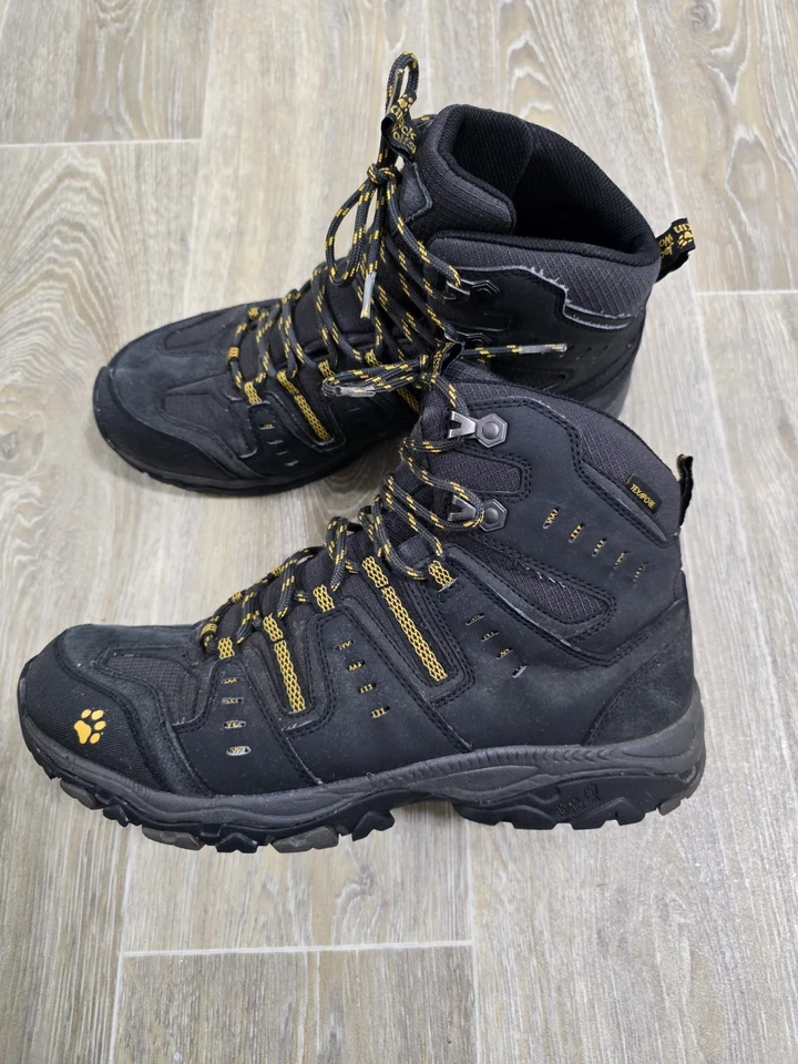 Jack Wolfskin Herren Outdoor  Stiefeln Gr.43 Schwarz Texapore Zustand "Gut"