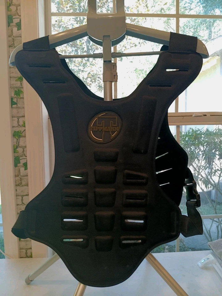 Chaleco protector de batalla de paintball acolchado negro Tippman Foto 2 de 4