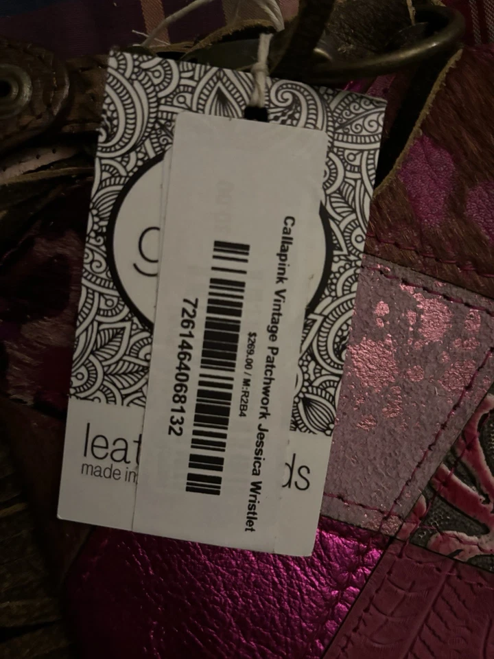 Keep It Gypsy Wristlet Limited Edition Calla Pink Patchwork - Image 3 of 3