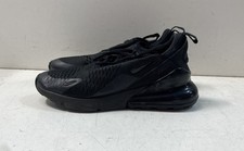 Nike Air Max 270 Triple Black Youth Kids Running Sneakers BQ5776-001 Size 7Y