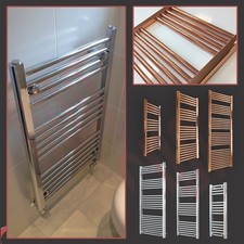 Luxury Heated Towel Rail Bathroom Radiators Ladder Chrome Copper (All Sizes)