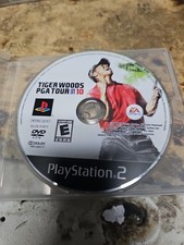 Resurfaced Tiger Woods PGA Tour 10 (Sony PlayStation 2, 2009) PS2 Disc Only