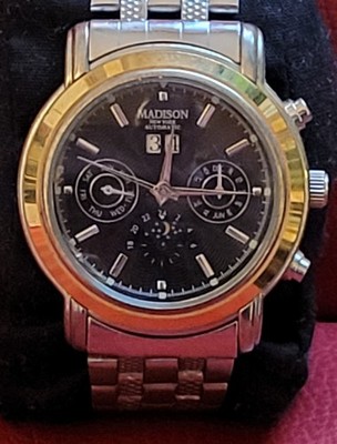 Madison New York Automatik Armbanduhr Herren - mit Glasboden