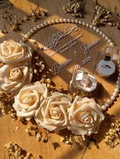 Customized Floral Ring Tray for Wedding/Engagement