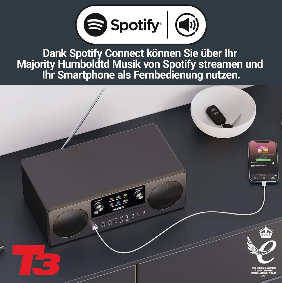 Radio Internet CD, DAB+, Bluetooth, AUX, fonction réveil, Majority... - Photo 2/2