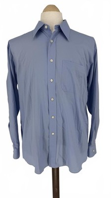 Marks & Spencer St Michael Blue Long Sleeve Shirt 16.5  Collar 24  P2P Vintage