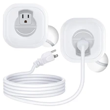 Wall Mounted TV Cord Hider – White Wire Hiders for in-Wall Cable Management S...