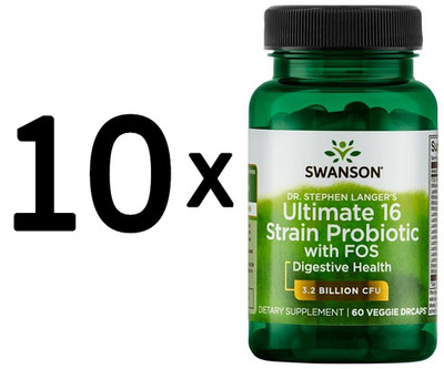 10 x Swanson Dr. Stephen Langer's Ultimate 16 Strain Probiotic (166,56 EUR/kg)