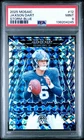 2025 Panini Mosaic - Storm Mosaic Jaxson Dart Blue Prizm /99 (RC) Highest Grade