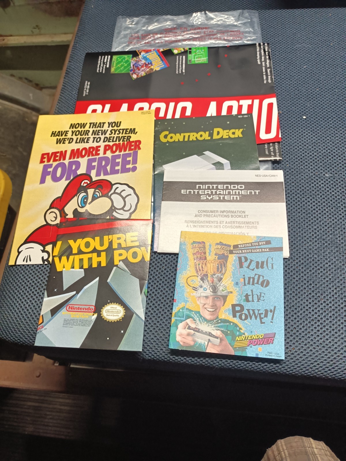 Wal*Mart Challenge Set complete in box nintendo nes system w/ mario 3 guide MINT