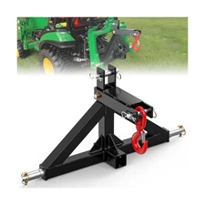 3 Point Trailer Hitch 2” Receiver Quick Hitch Compatible with Towing Hook 