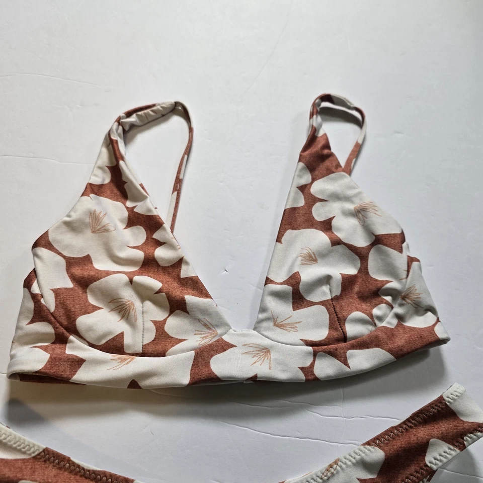 Stone Fox плавать Indo плитки бикини комплект Sol верхний пука низ Sz Mediun - Изображение 3 из 4