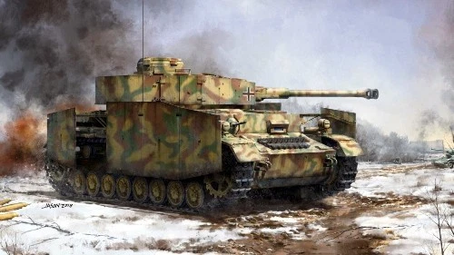 WW2 WWII German CAMO CAMOUFLAGED PANZER TANK Military War Poster Print