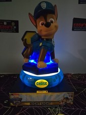Paw Patrol Chase Bedside Table Light Glows Night Light Police Dog NEW