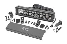 Rough Country 12 Black Series Dual Row Cree Led Light Bar White Drl - 70912bd