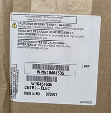 Genuine OEM Whirlpool Range Oven Control Board WPW10464535 New