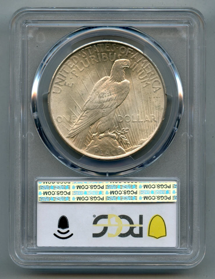 1924 Peace Silver Dollar PCGS MS 65 - Image 2 of 4
